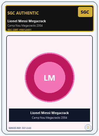 Lionel Messi Megacracks Rookie #71